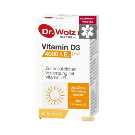Dr. Wolz Vitamin D3 4000 I.E. plus, N60